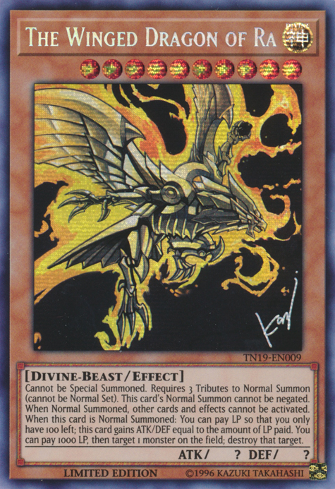 The Winged Dragon of Ra [TN19-EN009] Prismatic Secret Rare